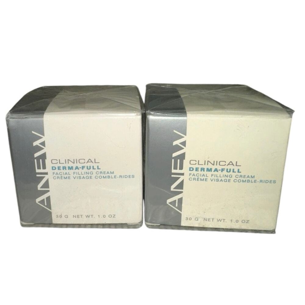 Avon Anew Clinical Derma-Full Facial Filling Cream Set 2 NIB Sealed